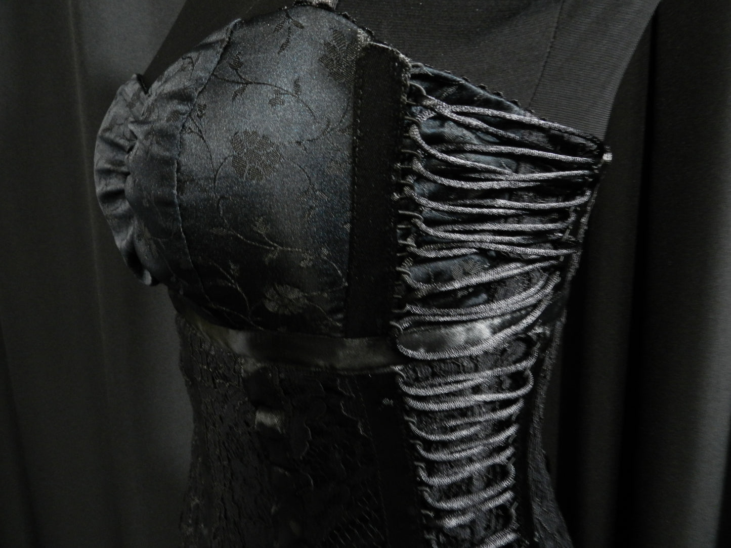 Inspired by Monica Bellucci black lace dress custom made to your size!