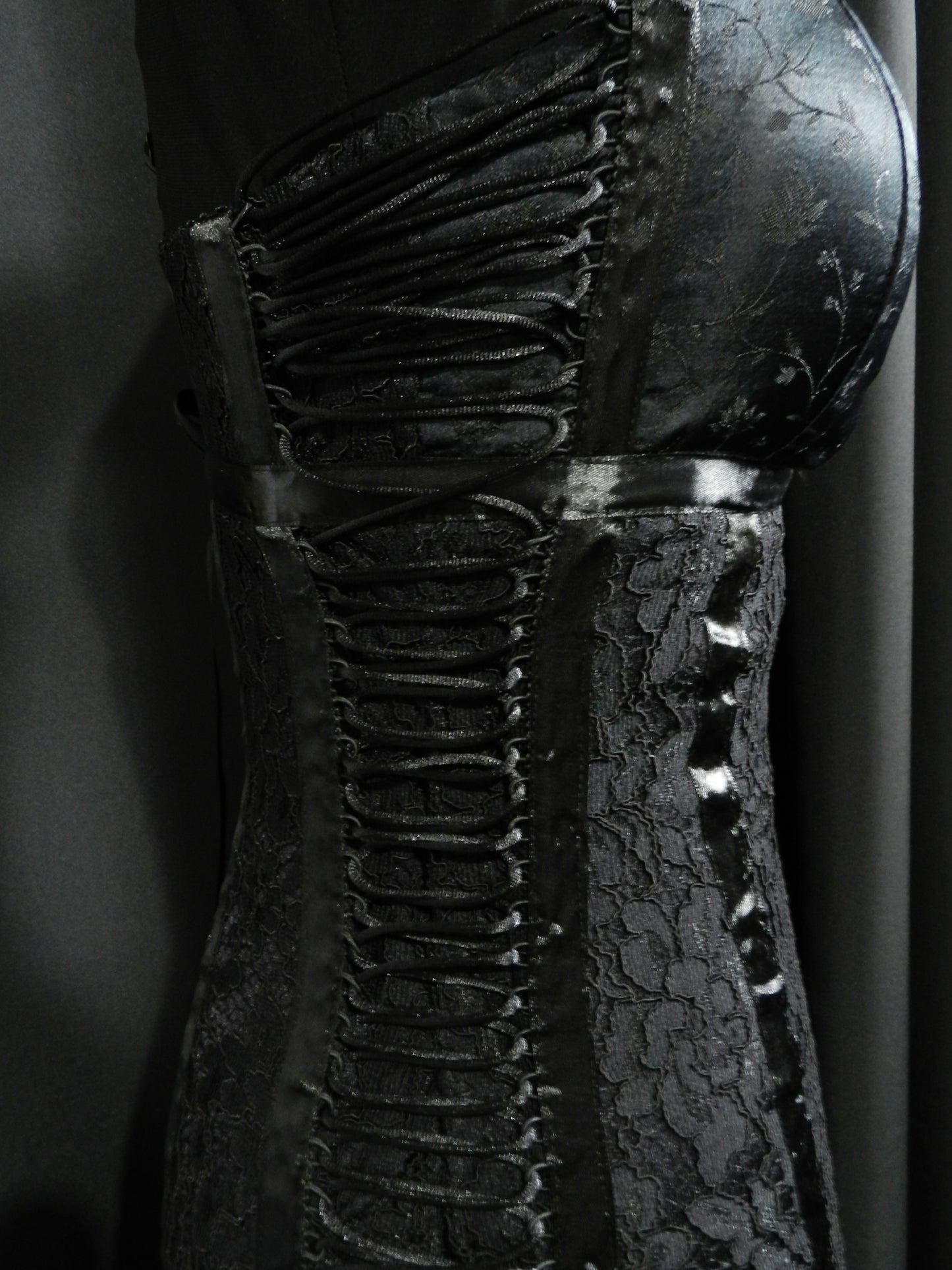 Inspired by Monica Bellucci black lace dress custom made to your size!
