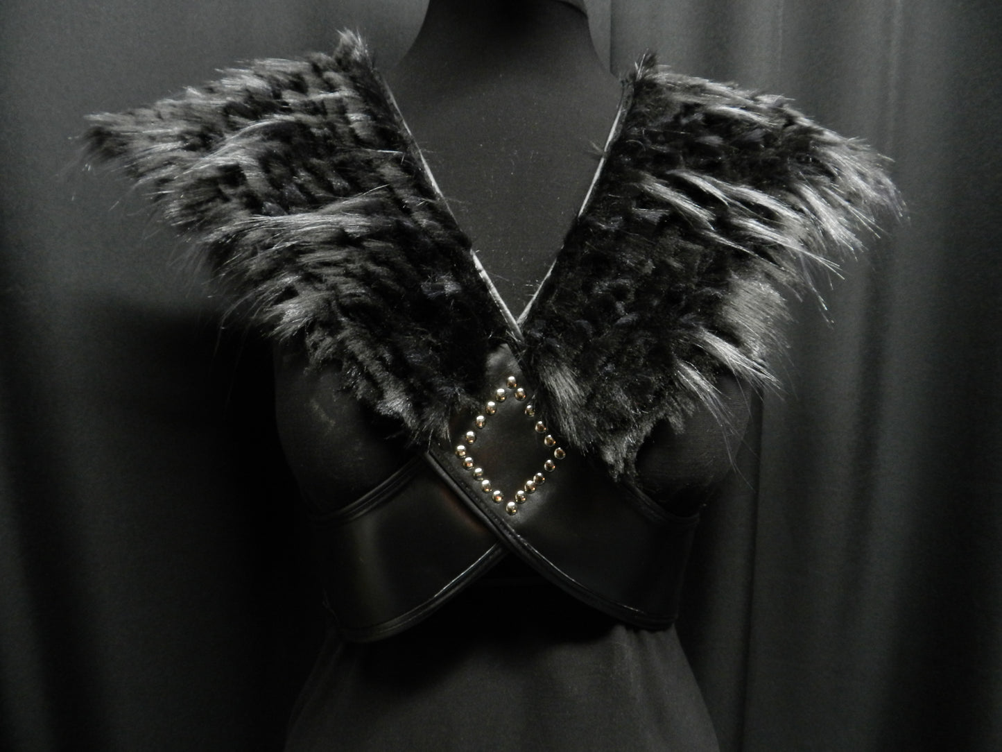 Inspired by Missandei torso armor real leather and faux fur custom made to your size!