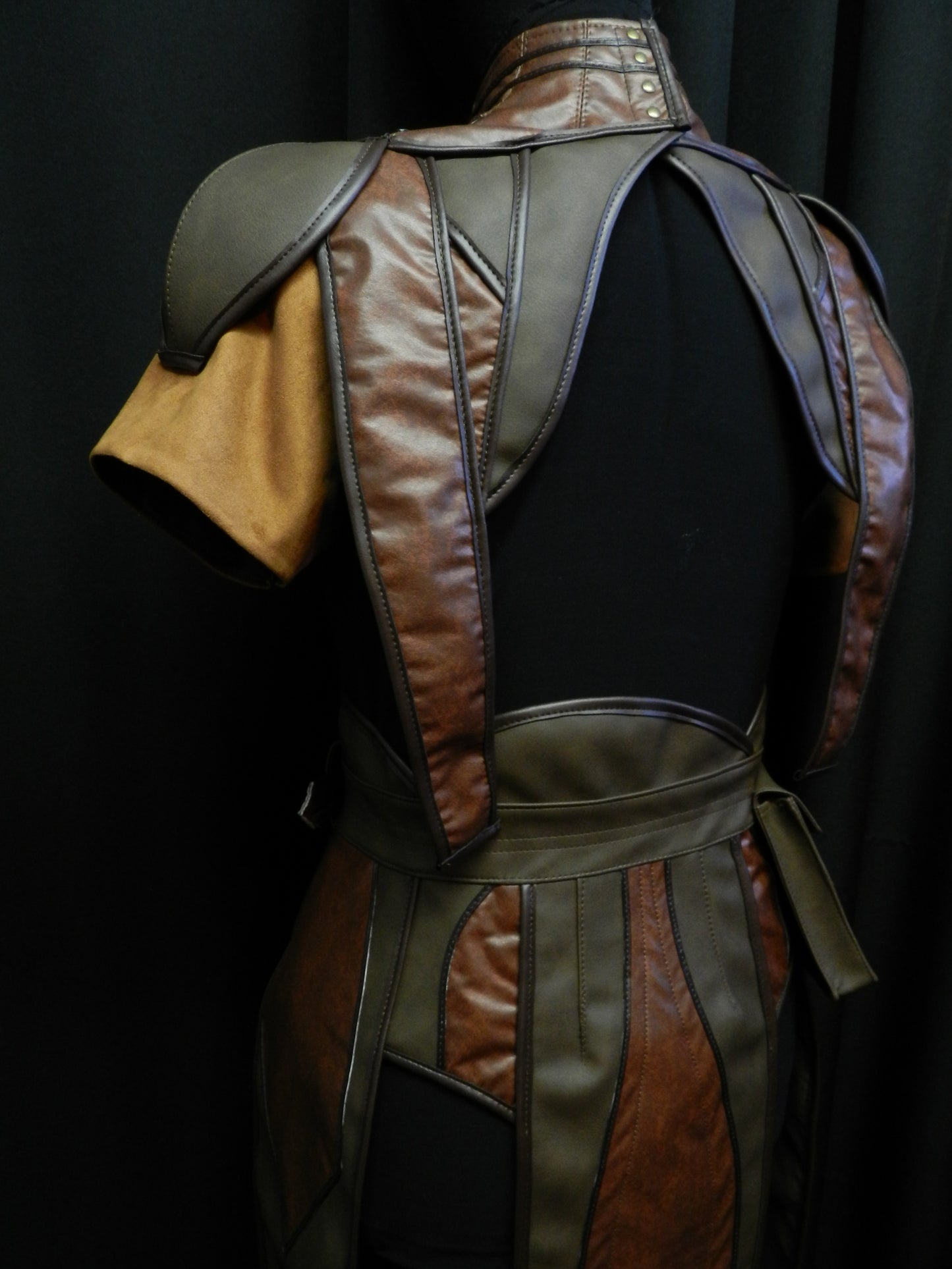Inspired by Star wars Bastila Shan's costume faux leather armor cosplay custom made to your size!