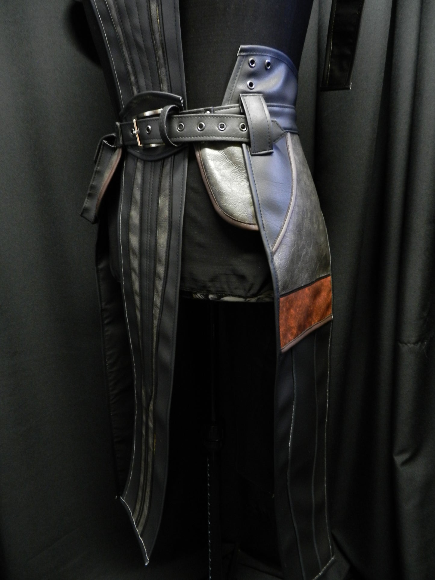 Inspired by Dark Bastila Shan's costume Star wars faux leather armor cosplay custom made to your size!