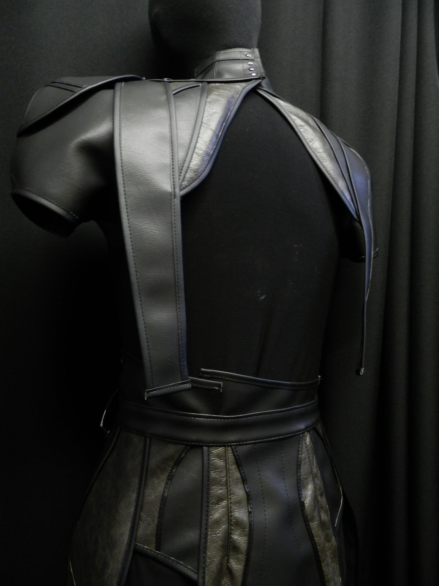Inspired by Dark Bastila Shan's costume Star wars faux leather armor cosplay custom made to your size!