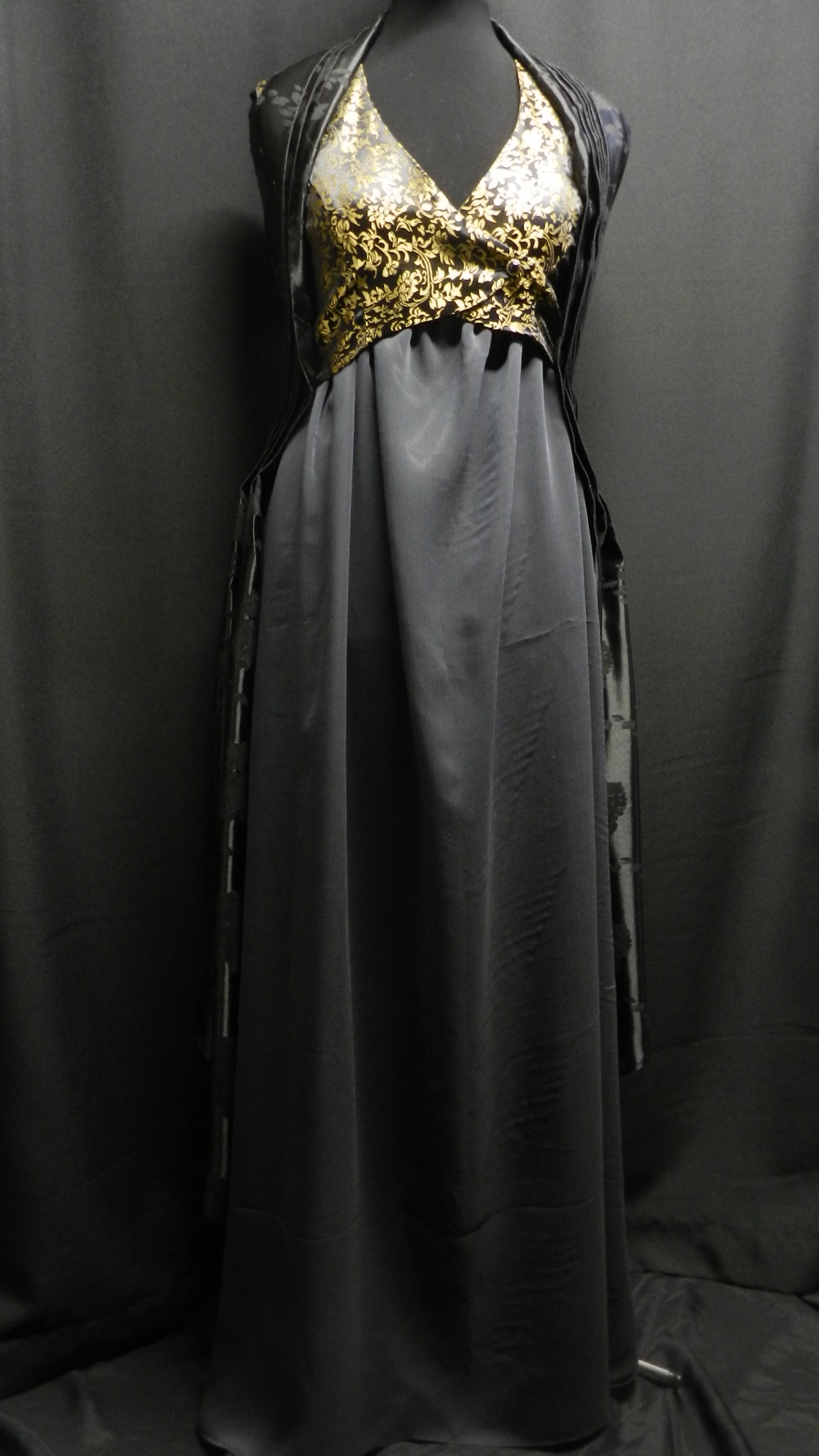 Inspired by Game of Thrones Margaery Tyrell black and gold dress season 5 custom made to your size
