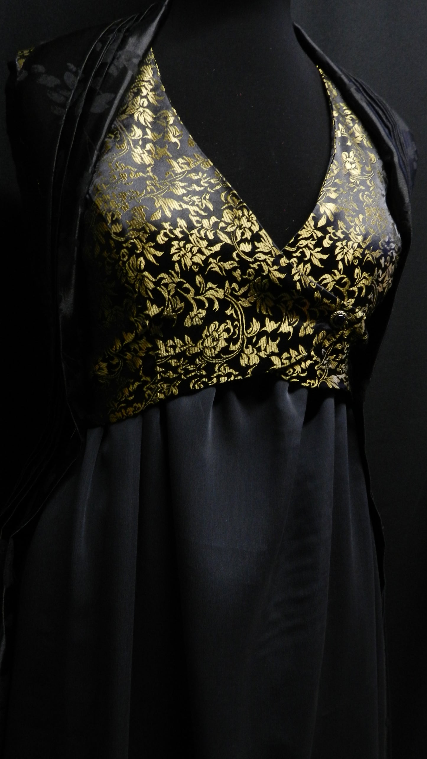 Inspired by Game of Thrones Margaery Tyrell black and gold dress season 5 custom made to your size