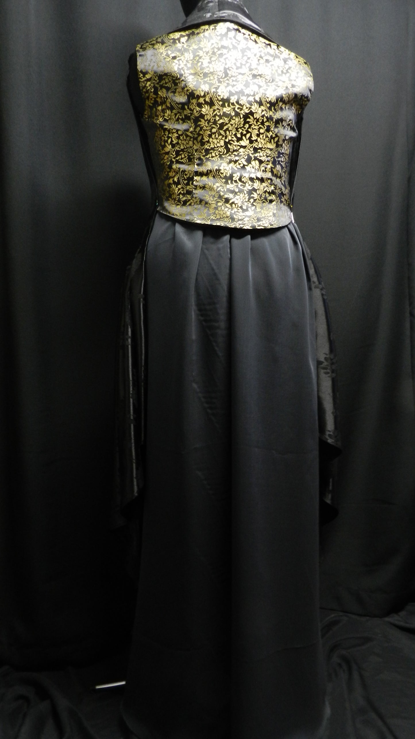 Inspired by Game of Thrones Margaery Tyrell black and gold dress season 5 custom made to your size