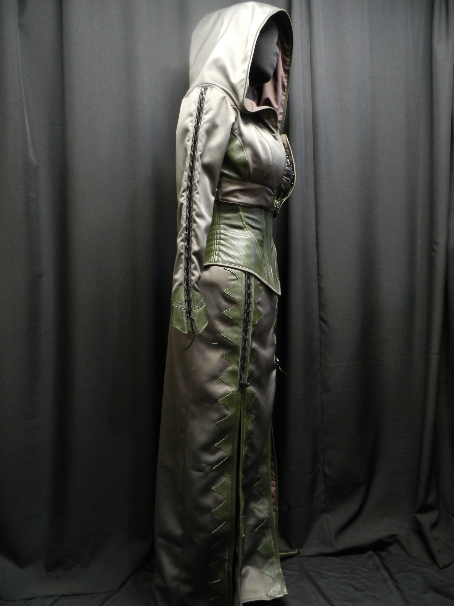 Inspired by Legend of the Seeker Confessor Kahlan's corset / skirt / jacket custom made season 2 dark costume 3 pieces