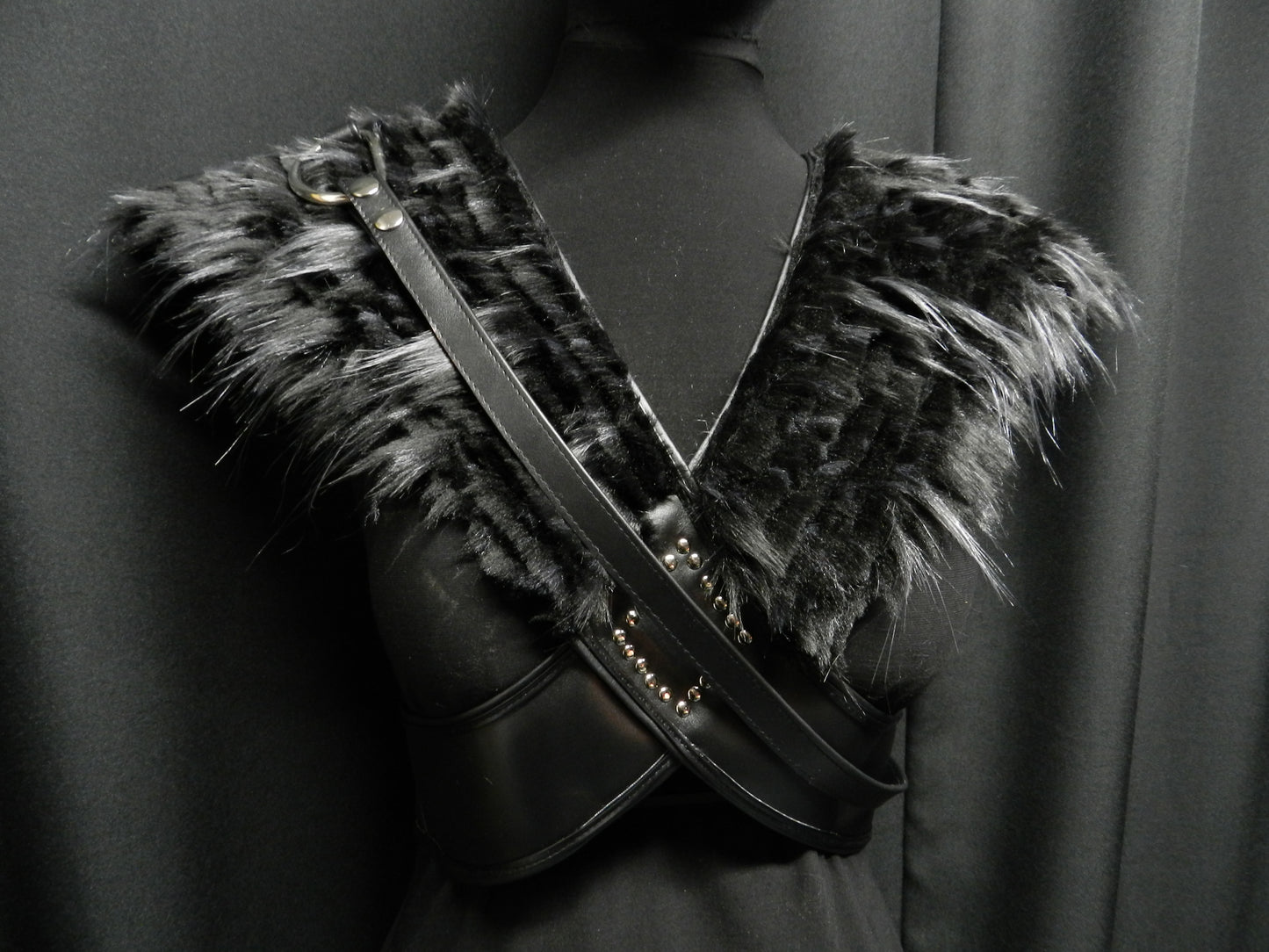 Inspired by Missandei torso armor real leather and faux fur custom made to your size!