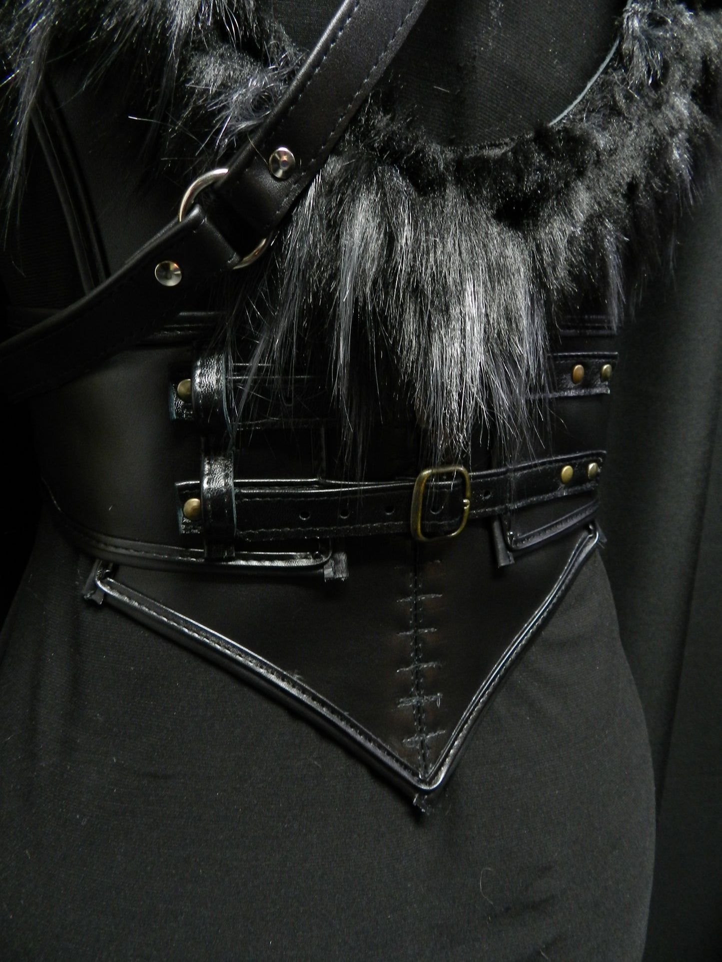 Inspired by Missandei torso armor real leather and faux fur custom made to your size!