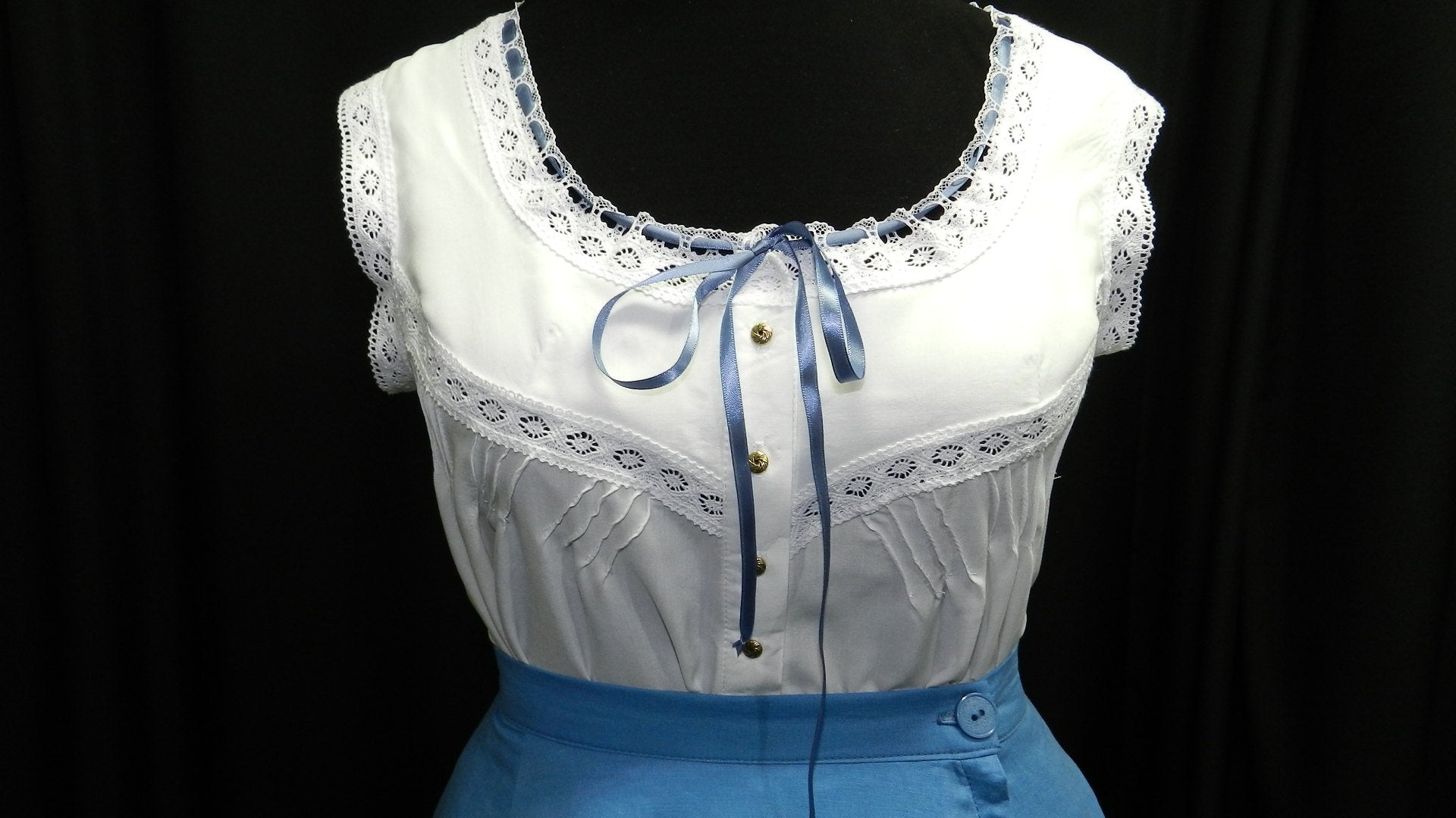 Inspired by Dolores from Westworld blue linen dress custom made to you Mariecosplayshop Inspired by Dolores from Westworld blue linen dress custom made to you Mariecosplayshop