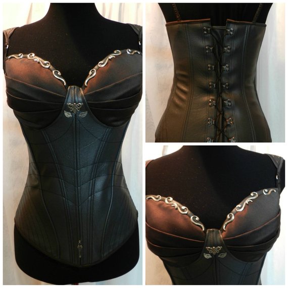 Inspired by Legend of the Seeker Confessor Kahlan's corset / skirt / jacket custom made season 2 dark costume 3 pieces