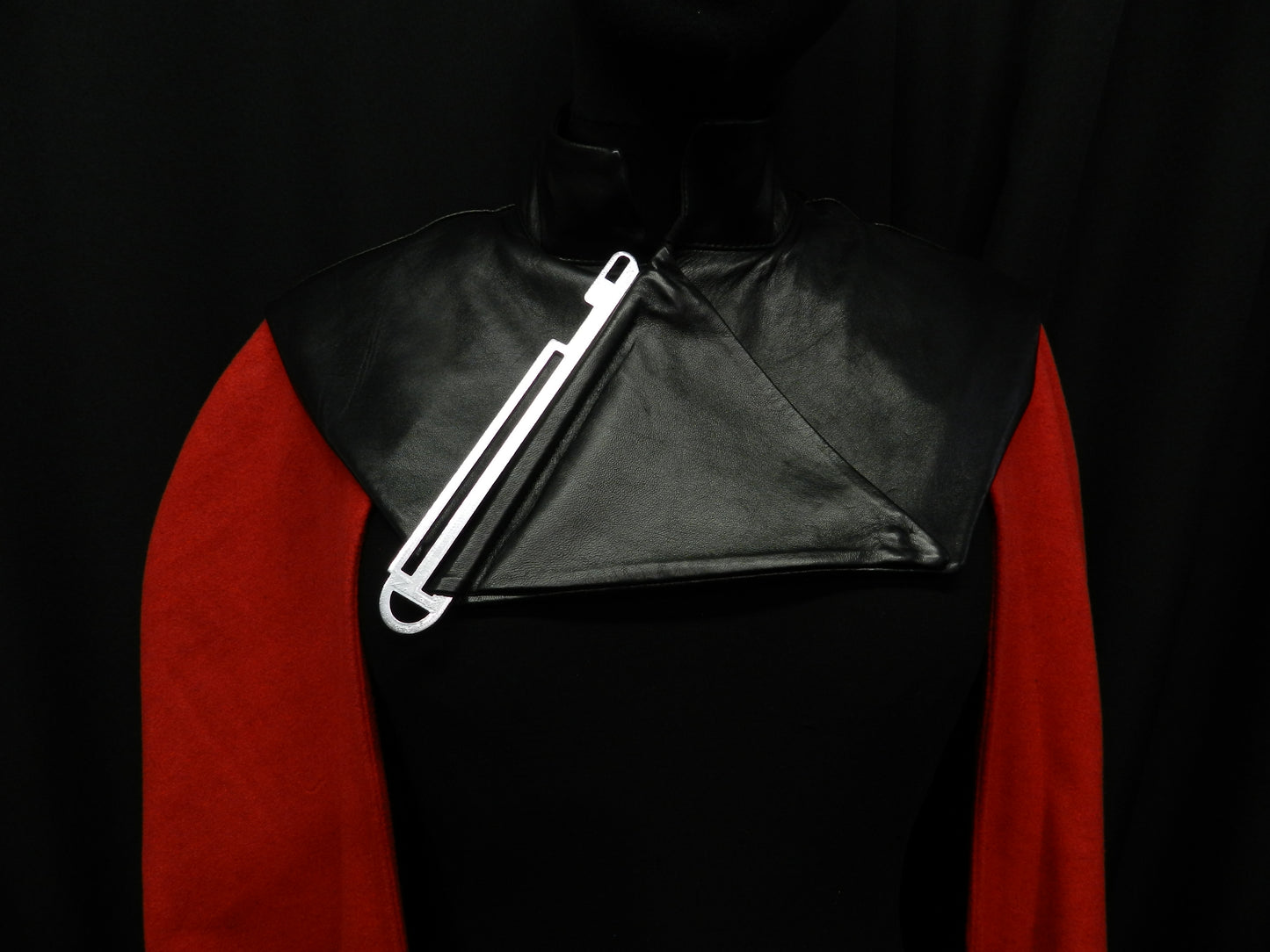 Inspired by Qi’ra Star Wars red cloak cape black leather custom made to your size