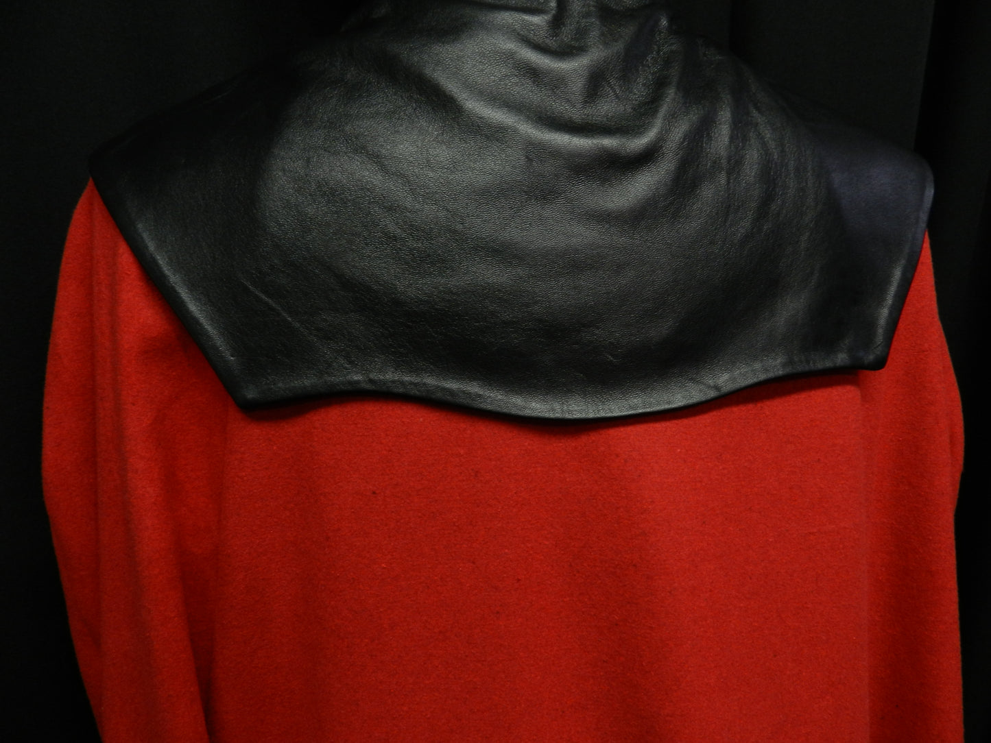 Inspired by Qi’ra Star Wars red cloak cape black leather custom made to your size