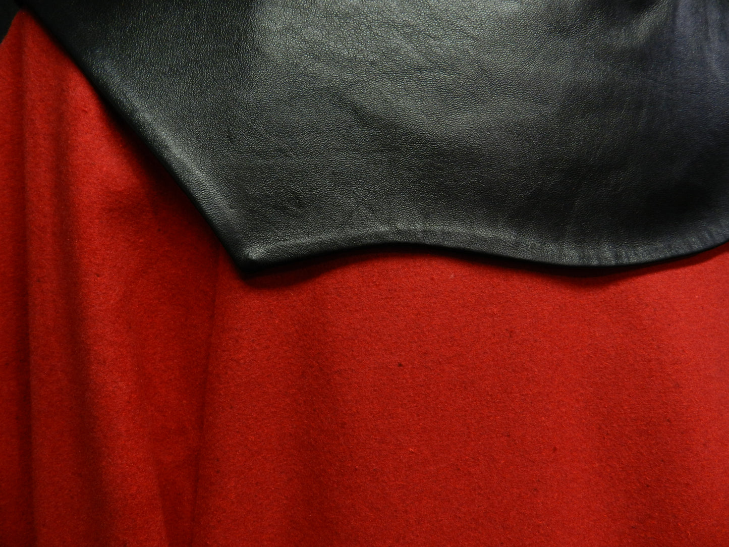 Inspired by Qi’ra Star Wars red cloak cape black leather custom made to your size