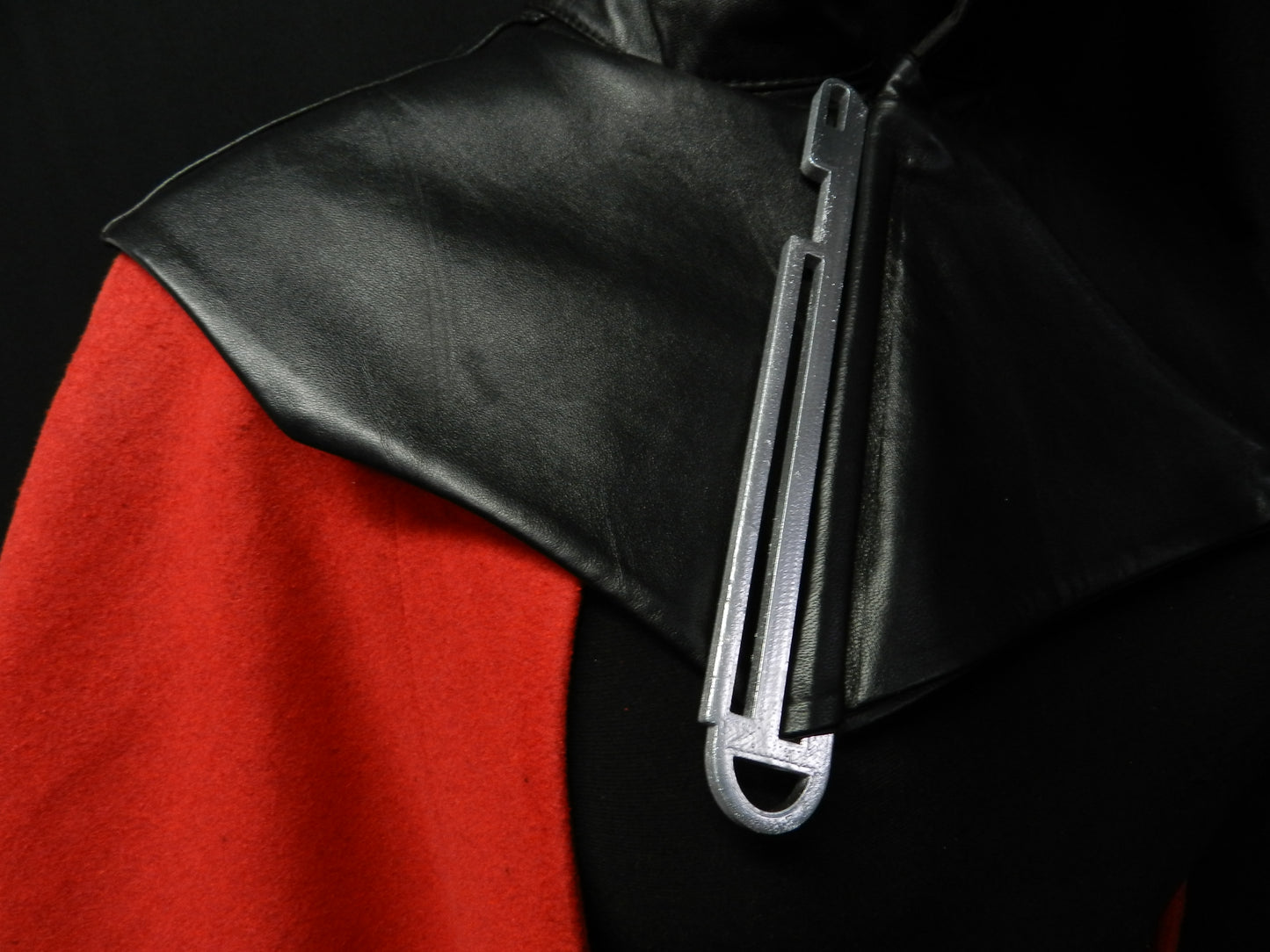 Inspired by Qi’ra Star Wars red cloak cape black leather custom made to your size