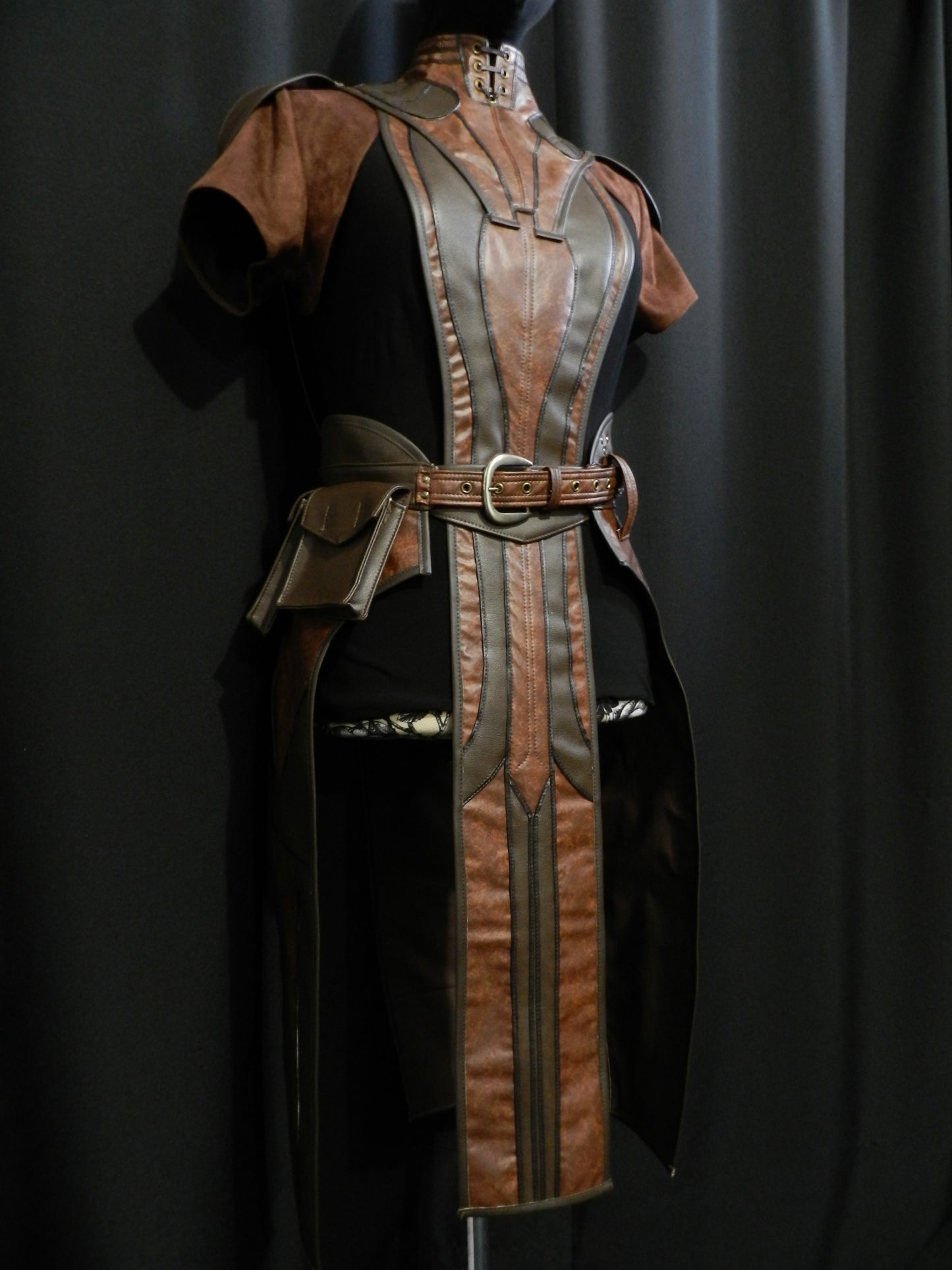 Inspired by Star wars Bastila Shan's costume faux leather armor cosplay custom made to your size!