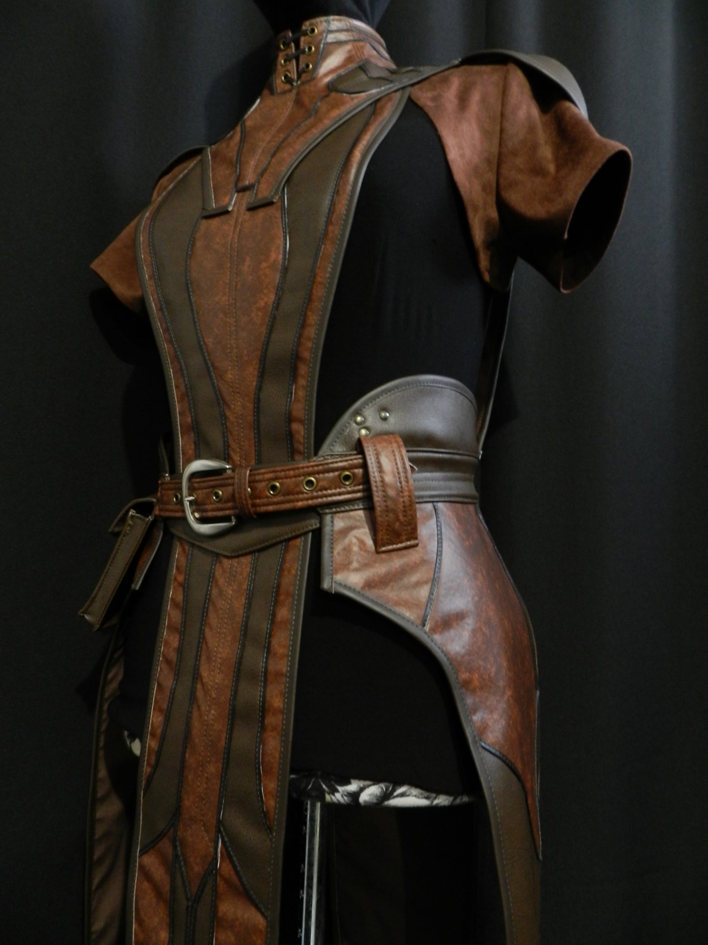 Inspired by Star wars Bastila Shan's costume faux leather armor cosplay custom made to your size!