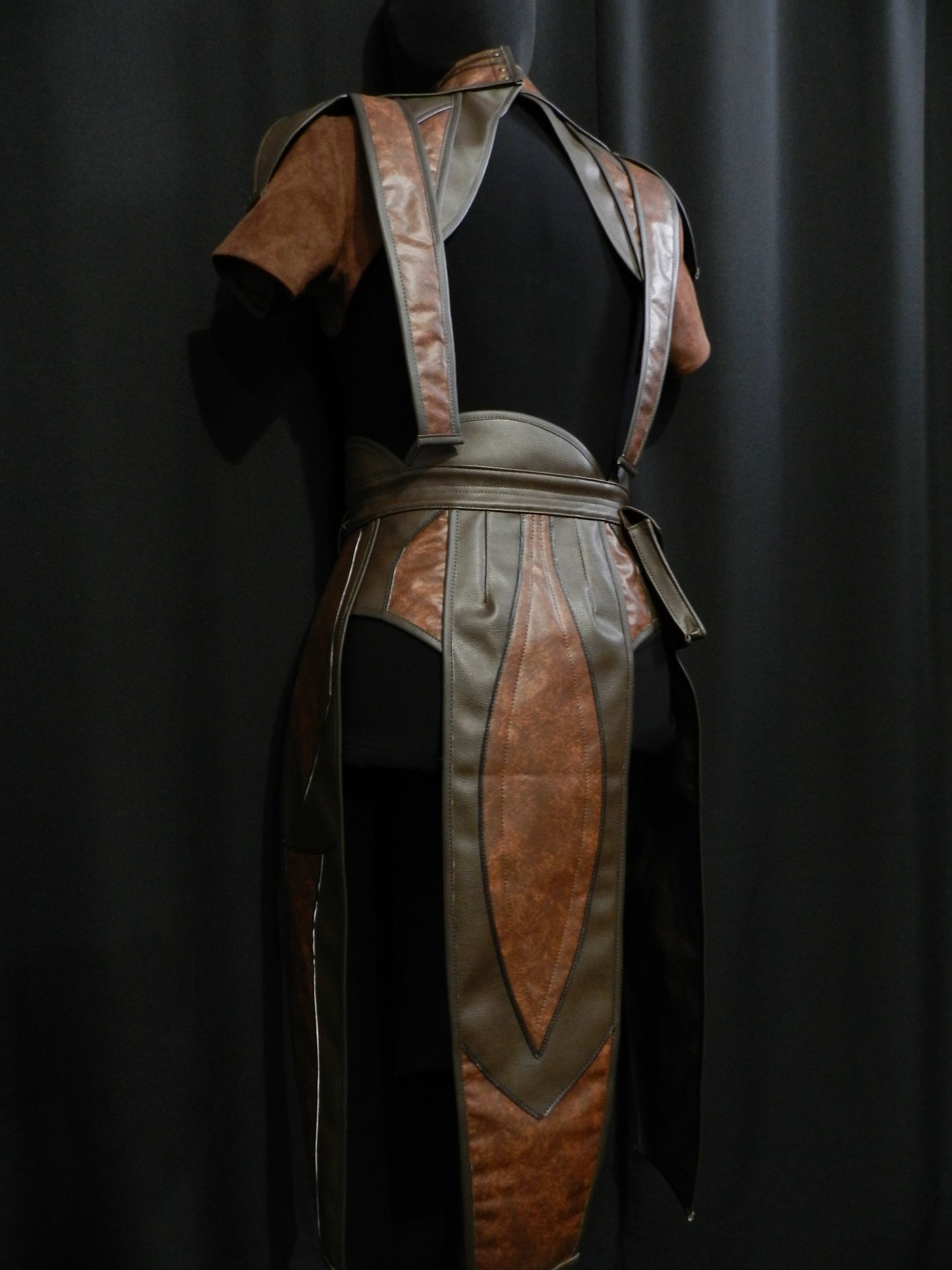 Inspired by Star wars Bastila Shan's costume faux leather armor cosplay custom made to your size!