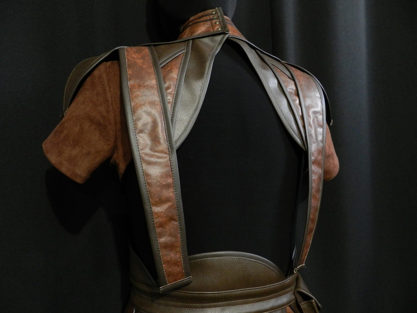Inspired by Star wars Bastila Shan's costume faux leather armor cosplay custom made to your size!