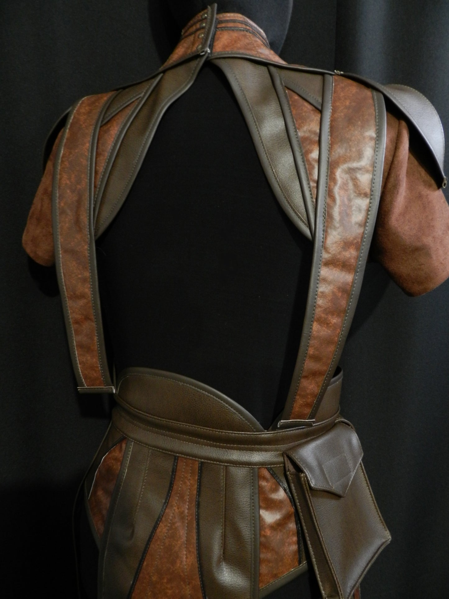 Inspired by Star wars Bastila Shan's costume faux leather armor cosplay custom made to your size!