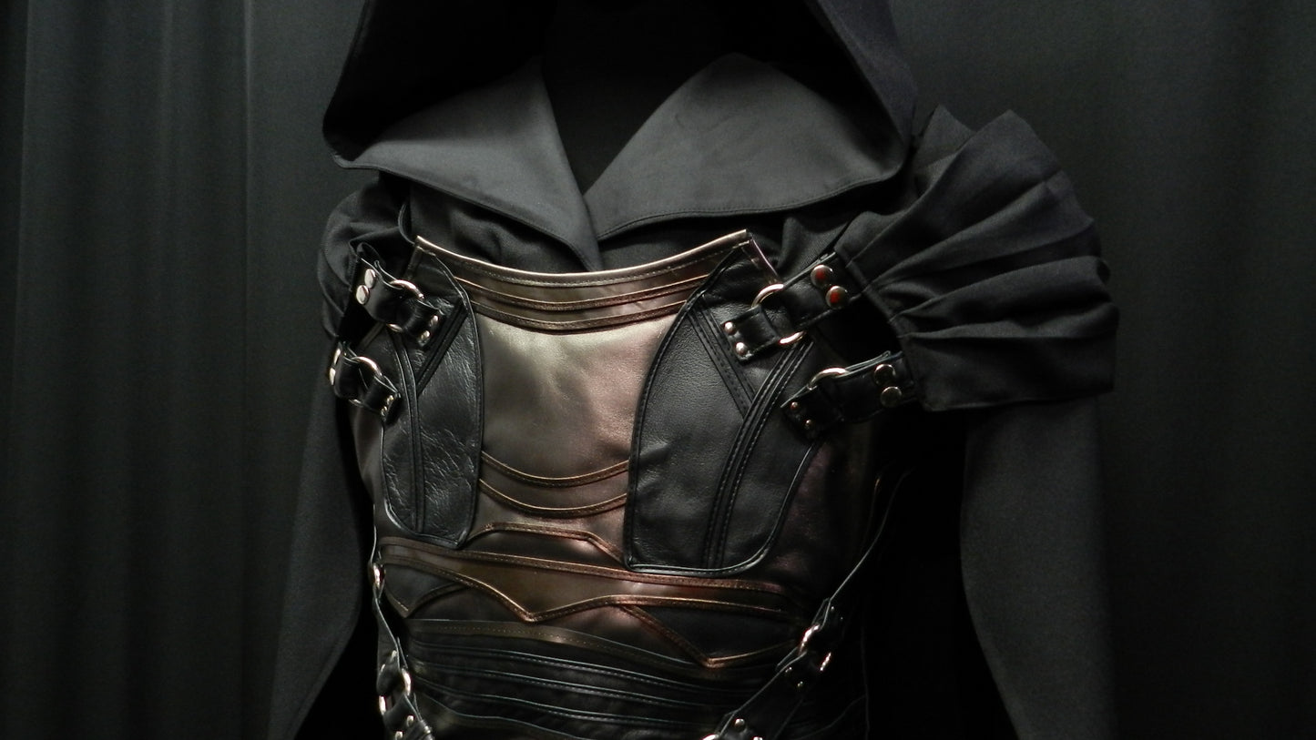 Inspired by Darth Revan Star wars cosplay costume real leather custom made to your size!