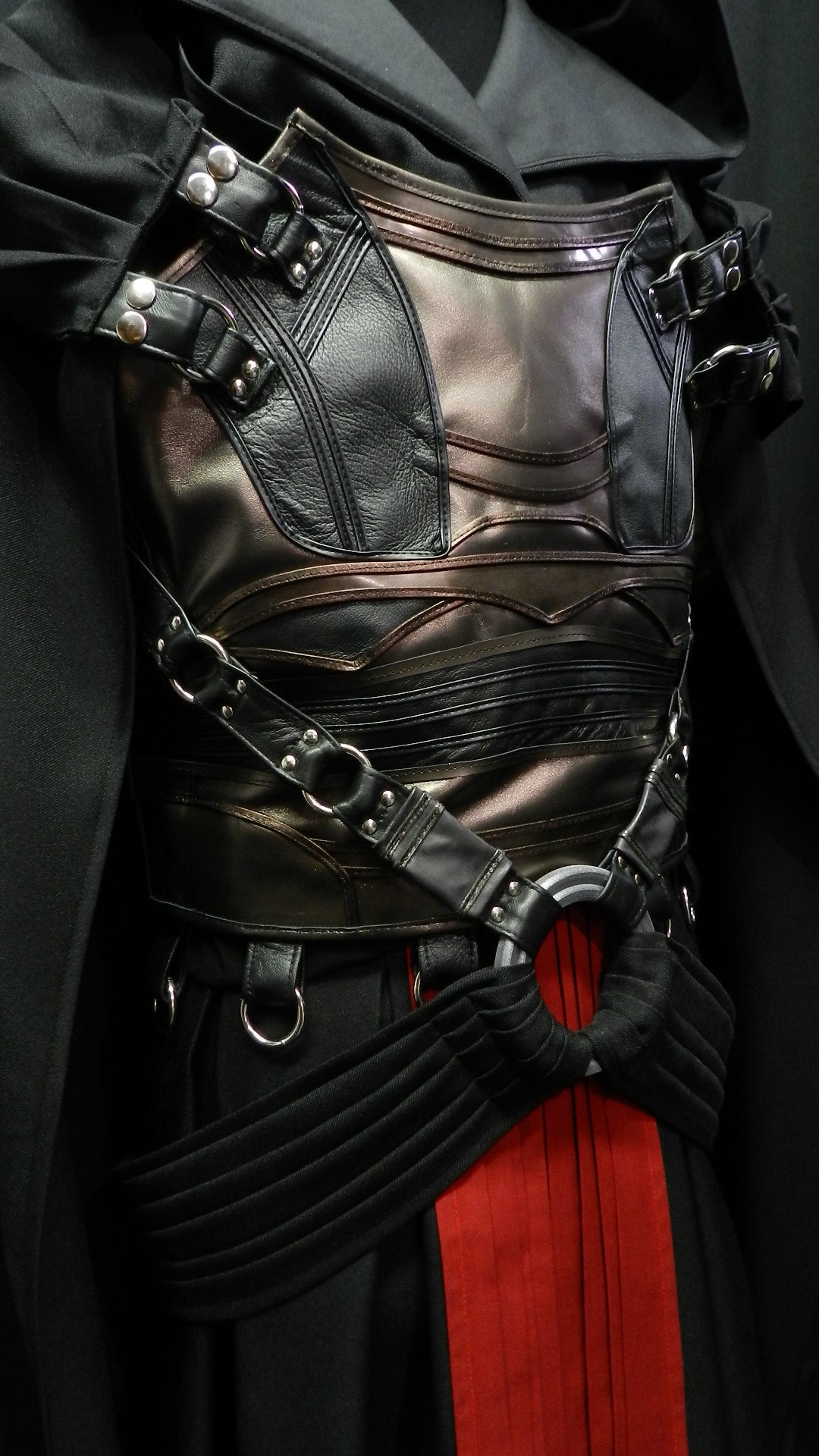 Inspired by Darth Revan Star wars cosplay costume real leather custom made to your size!